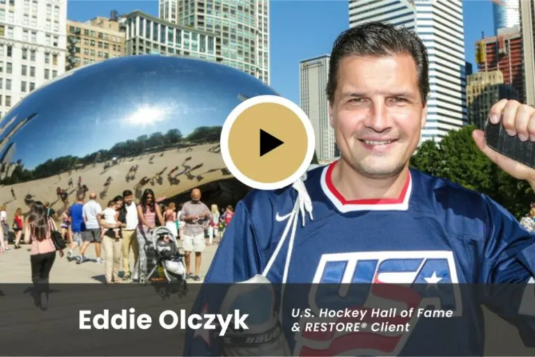 Eddie Olczyk, U.S. Hockey Hall of Fame & RESTORE Client