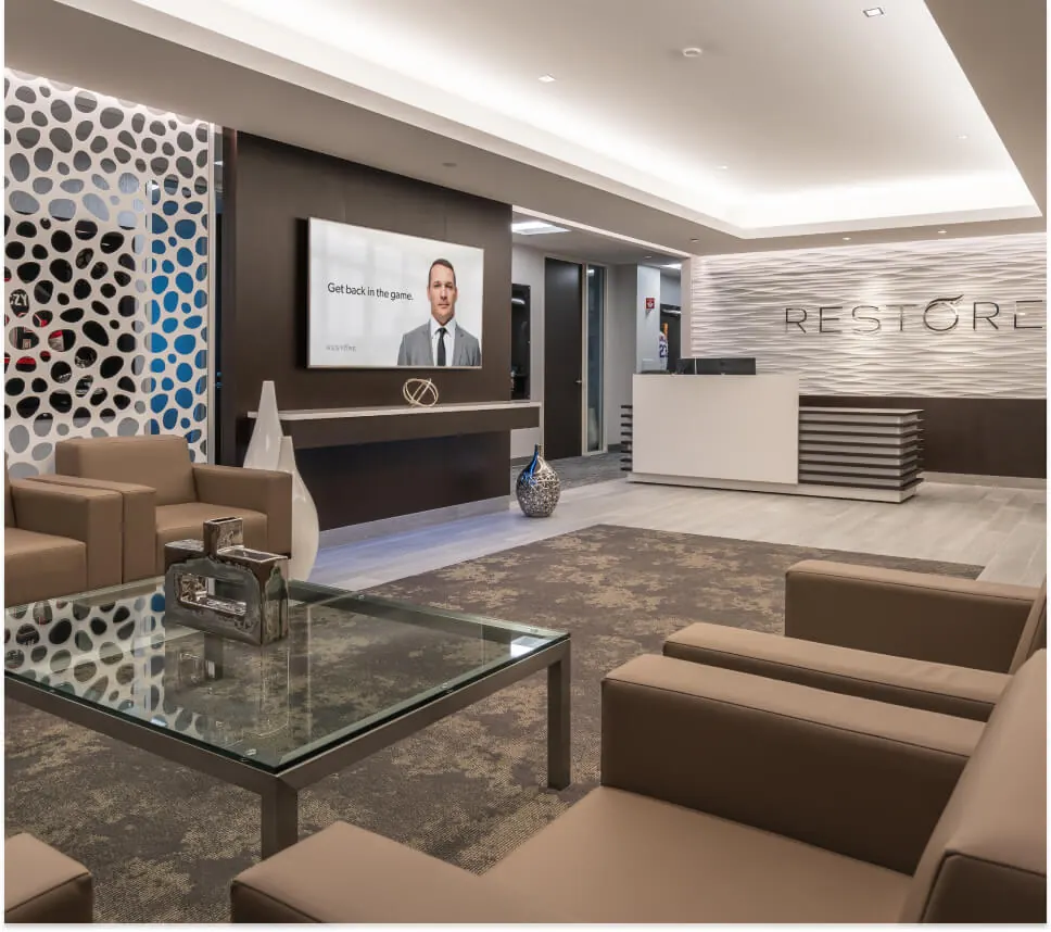RESTORE® Hair clinic lobby