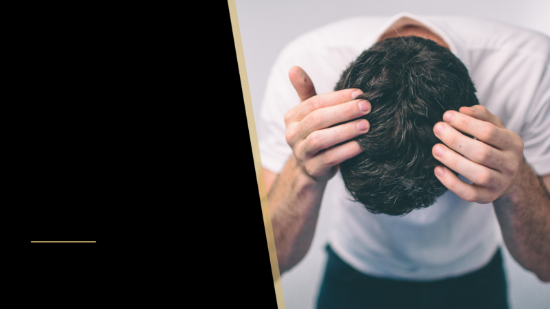 How long does it take for hair transplant to grow? 6 a man looking down