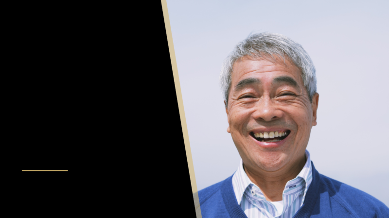 When is it too late for a hair transplant? 20 A middle age man smiling