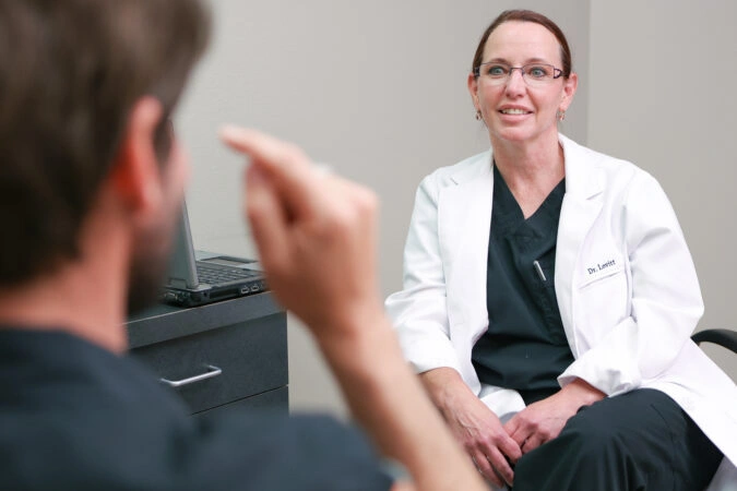 Dr. Lovitt In the Office